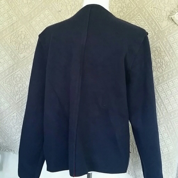 Cristina Paris blue & red open cardigan sz XL NWT - Picture 2 of 4